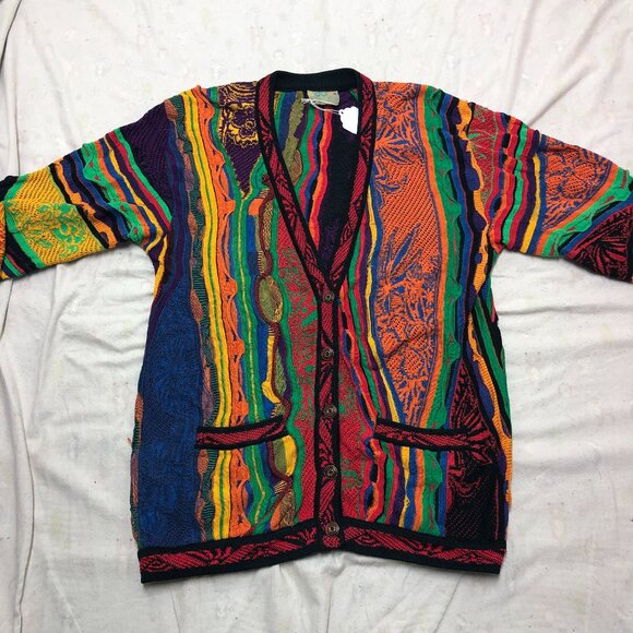 coogi cardigan rainbow